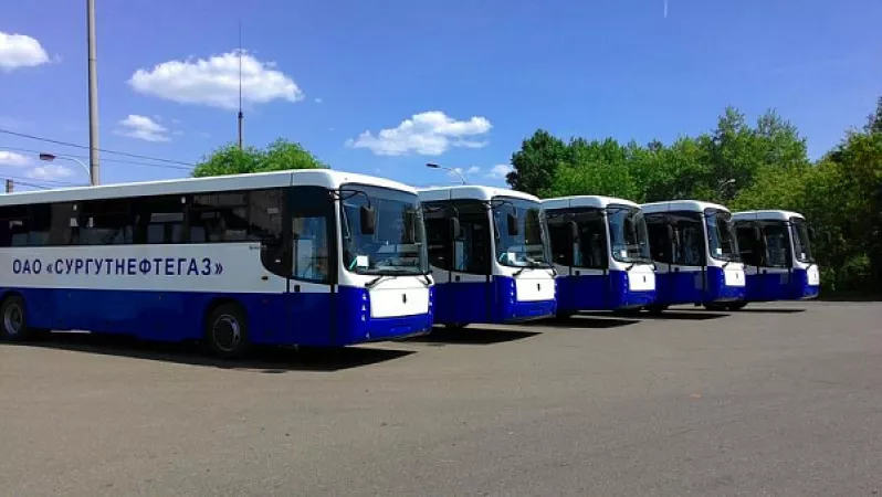 Автобусы НЕФАЗ для компании «Сургутнефтегаз»